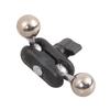 Set of 2pcs Double End 17mm Ball Head Adapters Mount Clamp Compatible for Magnetic Phone Holder And Camera Tripods
