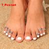 7 Pcs/Set Women Opens Star Waves Sun Vintage Toe Rings Bohemia Foot Ring Set