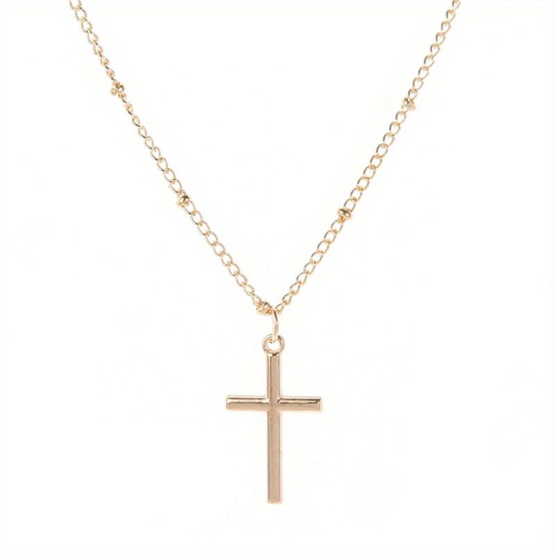 European and American Jewelry Cross Pendant Necklace Clavicle Chain Long Holy Mother