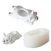 Succulents Planter Resins Molds Cute Dog Flower Pots Silicones Molds DIY Candle Holder Storage Box Molds Castings Mould