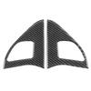 2Pcs Inner Door Horn Cover Carbon Fiber Frame Trim Left Right Fit for Mitsubishi Lancer GTS 08‑16