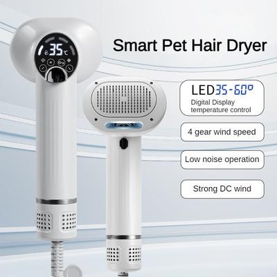 Portable Pet Hot Air Hair Comb Intelligent Pet Hair Dryer Household Blowing And Combing Integrated Machine