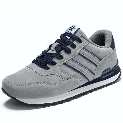 Pánske topánky na voľný čas Ľahké semišové kožené tenisky Klasické bežecké topánky Pánske pohodlné vonkajšie priedušné ploché topánky na jogging