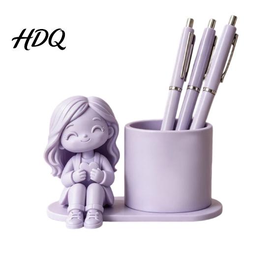 Cute Desk Organizer 3D Printed Pen Holder Creative Desktop for Pencils Gel