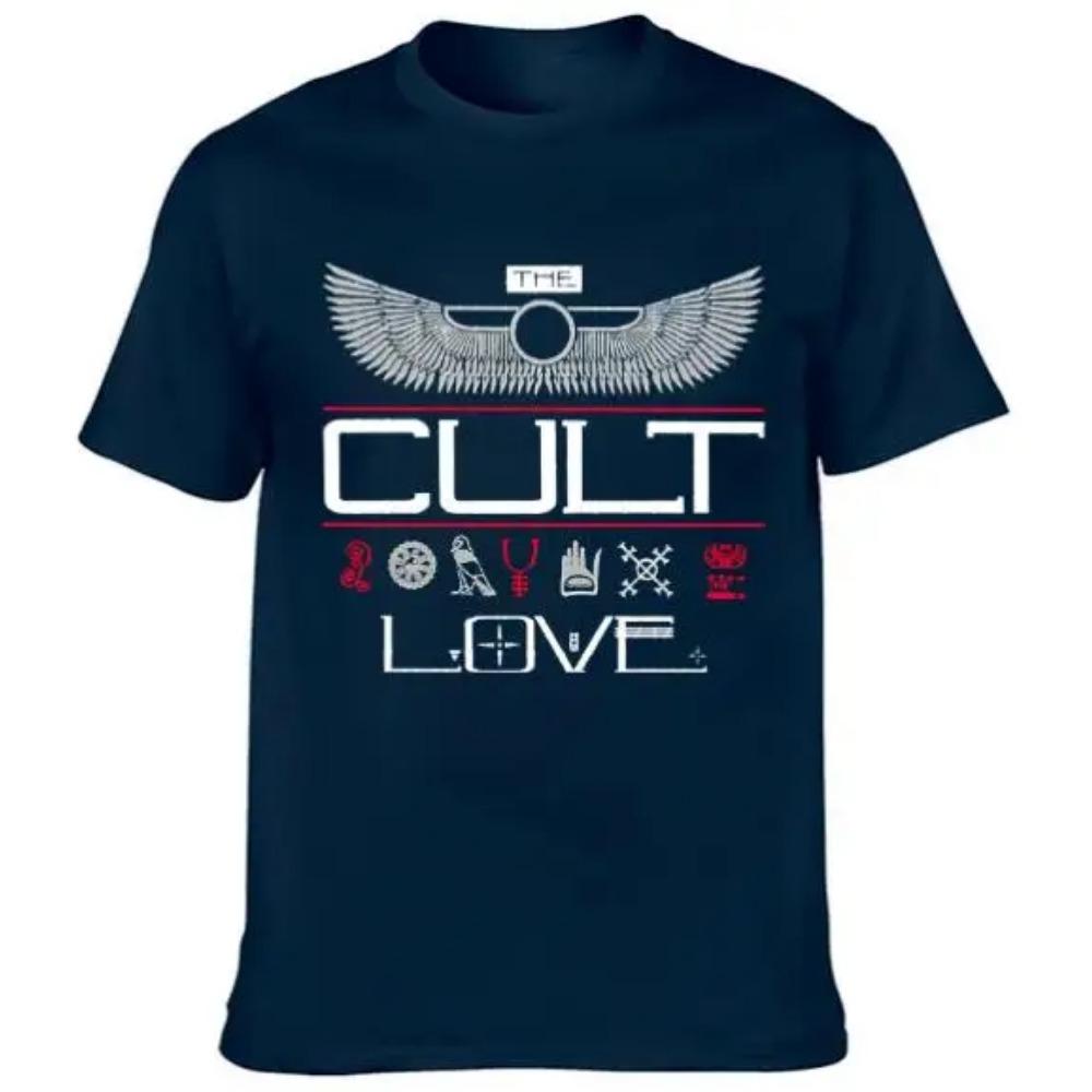 Cult Love T-Shirt Kombinieren Sie Spaß-Print-Shirt Herren- und Damen-Kurzarm-T-Shirts Harajuku