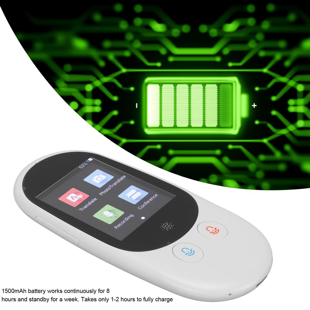 Language Translator Device 2.4in   Real Time Two Way Translation Portable Intelligent Voice Translator