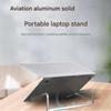 Foldable Aluminum Laptop Stand Ergonomic Notebook Holder For Desk Enhances Stability Heat Dissipation
