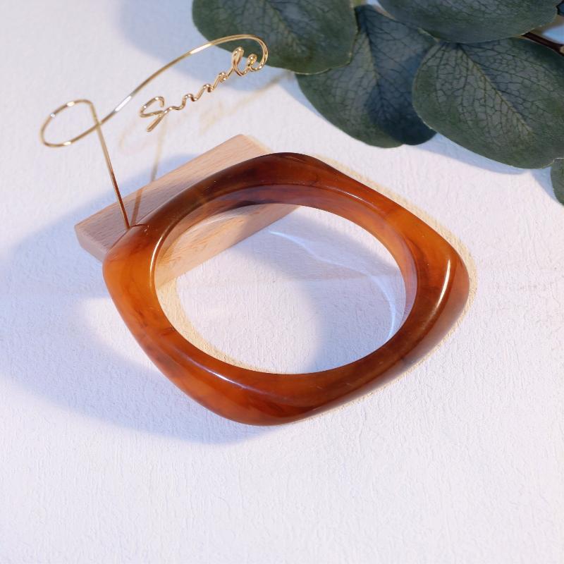 

Нерегулярный акриловый квадратный браслет для женщин, для девушек, геометрический браслет, подарок, летнее украшение