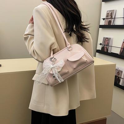 Achseltasche Damen neue einfache lässige Kissen-Tasche trendige vielseitige Schultertasche
