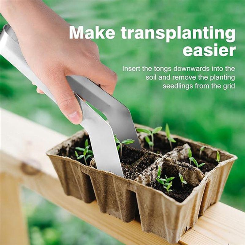 M-Modern-Seedling Transplant Tongs Outdoor Garden Seedling Transplanting Pliers For Reducing Root Damage