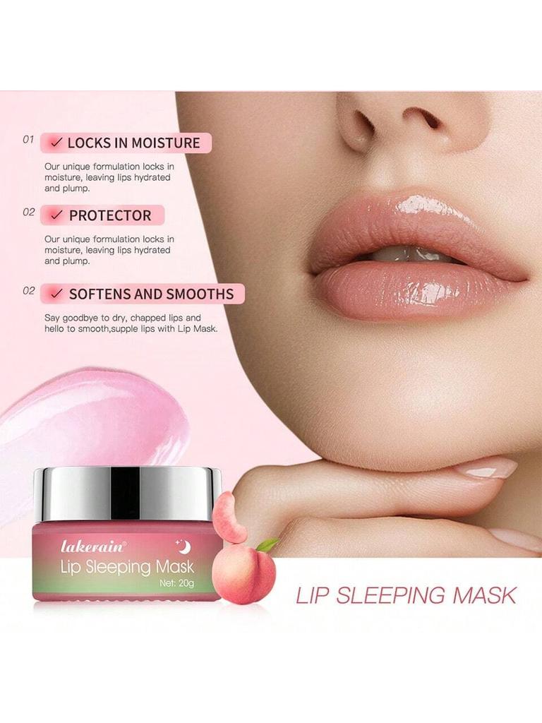 1Pc Lip Sleeping Mask. Reduce Lip Wrinkles, Prevent Peeling And Cracking. Moisturizing And Hydrating