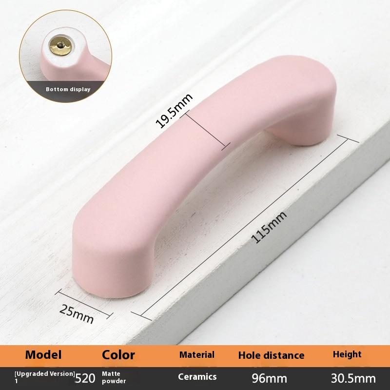 Keramik Schrankgriffe im nordischen Stil für Kinderzimmer, Macaron-farbenfrohe runde Schubladenknöpfe und -griffe, Möbelgriffe für Kinder