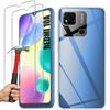 Silicone Case - E.F.CONNECTION - For Xiaomi Redmi 10A - Shockproof Protection - 2 Tempered Glasses - Flexible Transparent