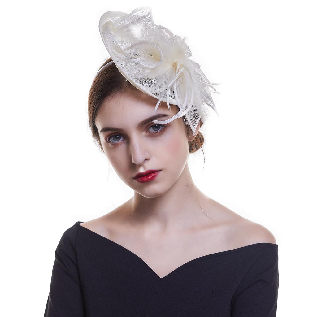 WELROG Wedding Fascinator Cocktail Hats 