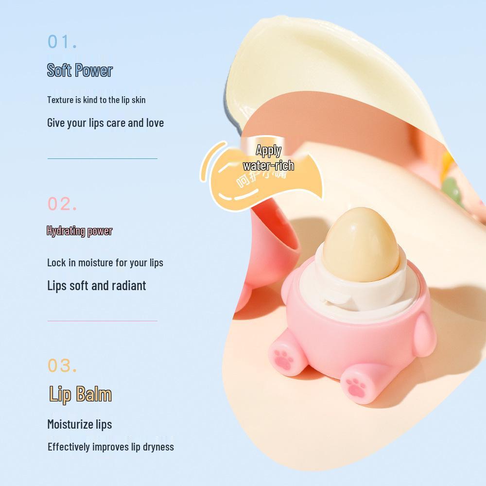 Balsam de buze pentru copii cu aromă de fructe, Ursuleț drăguț: Anti-Crăpare & Iluminare