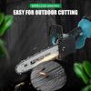 21V Cordless Electric Chain Saw Wood 8inch / 10inch Mini Cutter One-Hand Saw Woodworking Tool