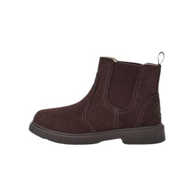 Ghete Chelsea joase elastice anti-alunecare din piele întoarsă pentru copii Ghete pentru copii Maro 1120948T-STSD