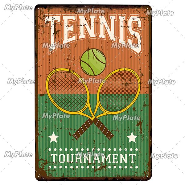 Soccer Metal Sign Vintage Plaque Tin Sign Wall Decor For Home Bar Pub Club Plate Crafts Art Poster Gift Sport Tennis Poster