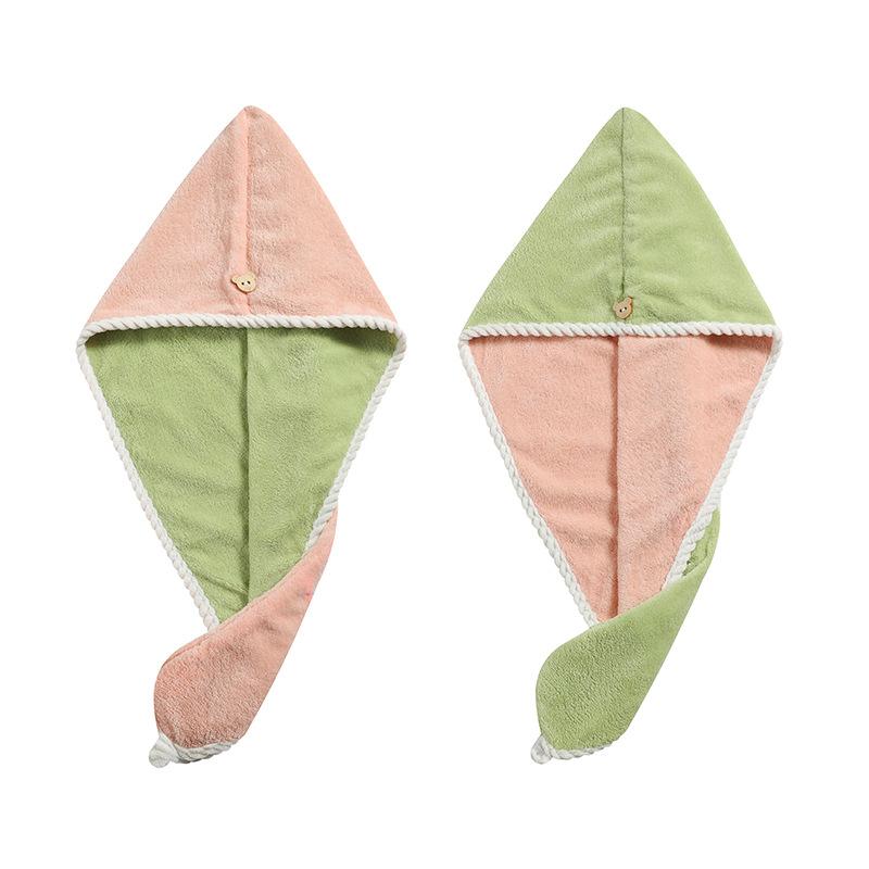 Коралловая бархатная шапочка для сухих волос — фото 6