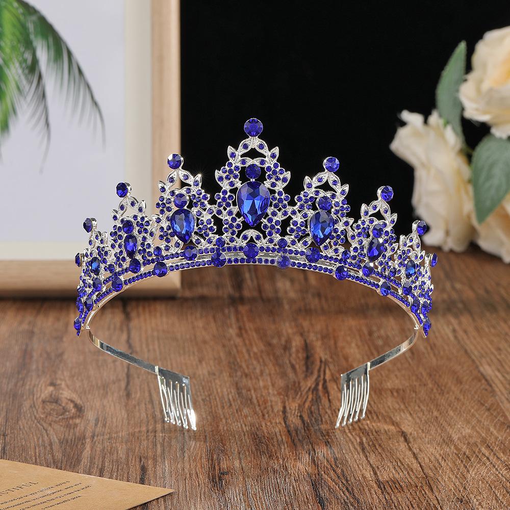 Bride's Crown Headband Alloy Rhinestone  Wedding Crown  Birthday Hair Accessory  Style Headband Accessory