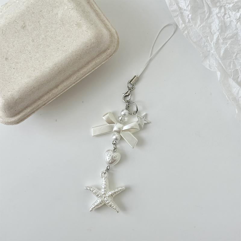 

Инс Барочный Бант Морская Звезда Брелок Шнурок Y2K Сладкая Бисероплетение Цепочка для Мобильного Телефона Девичий Подвеска для Сумки Подвесное Украшение