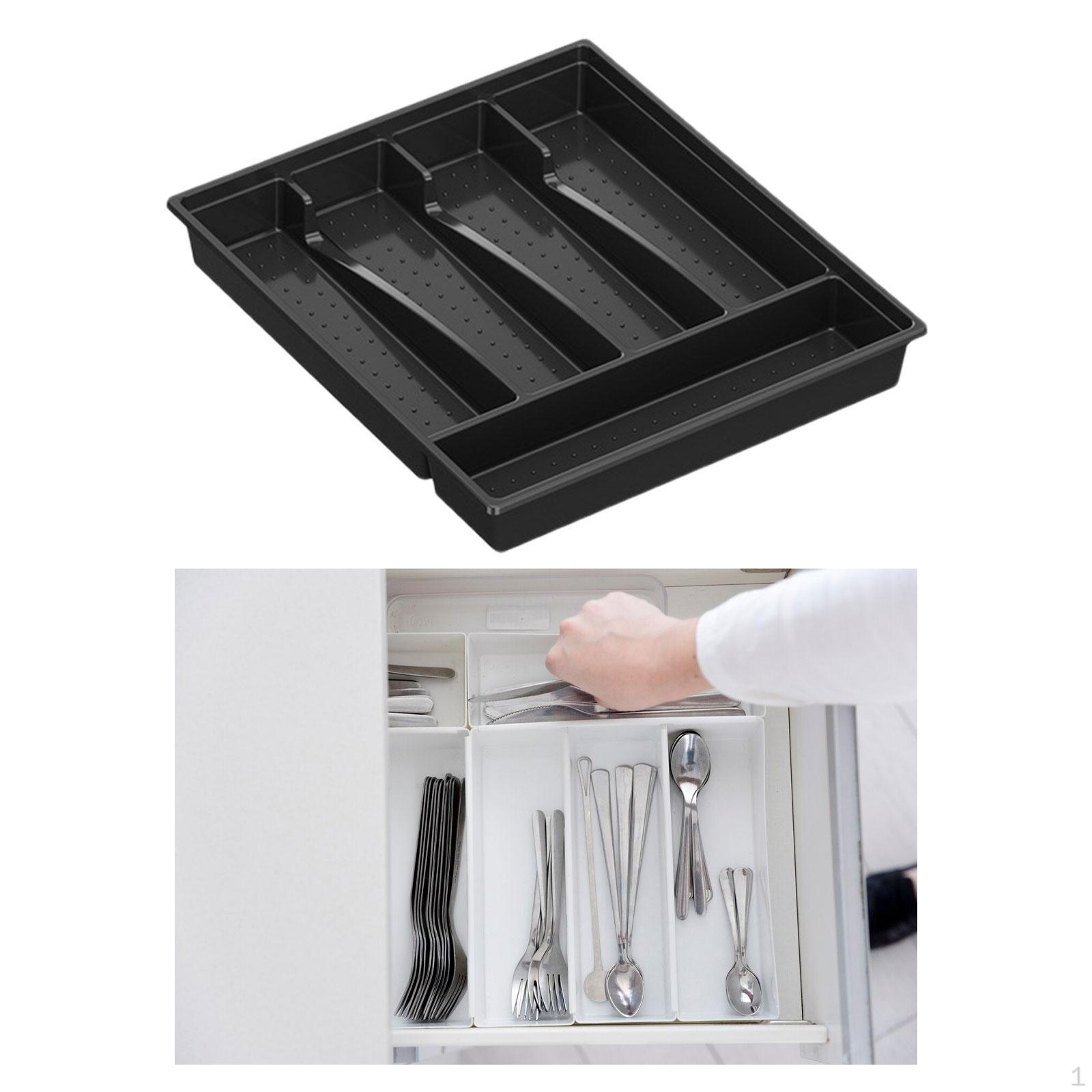 Cutlery Box Utensil Holder, Spoons Forks чёрный