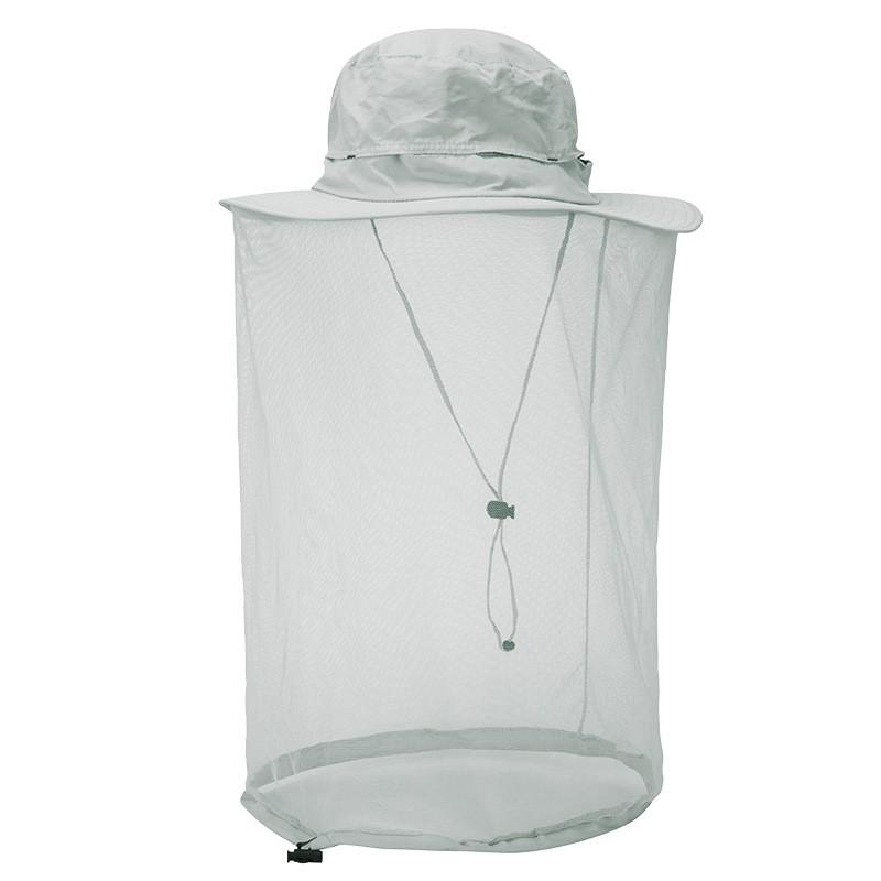 Wide Brim Sun Hat With Mesh Face Cover Fishing Hiking Outdoor UV Protection Breathable Foldable Nylon Cap