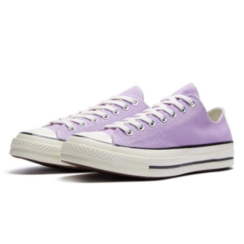 Converse 1970s Round Toe Lace-Up Low Top Espadrilles Unisex Purple