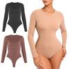 Women Long Sleeve Thin Tight Full Body Waist Support Shaper Bodysuit