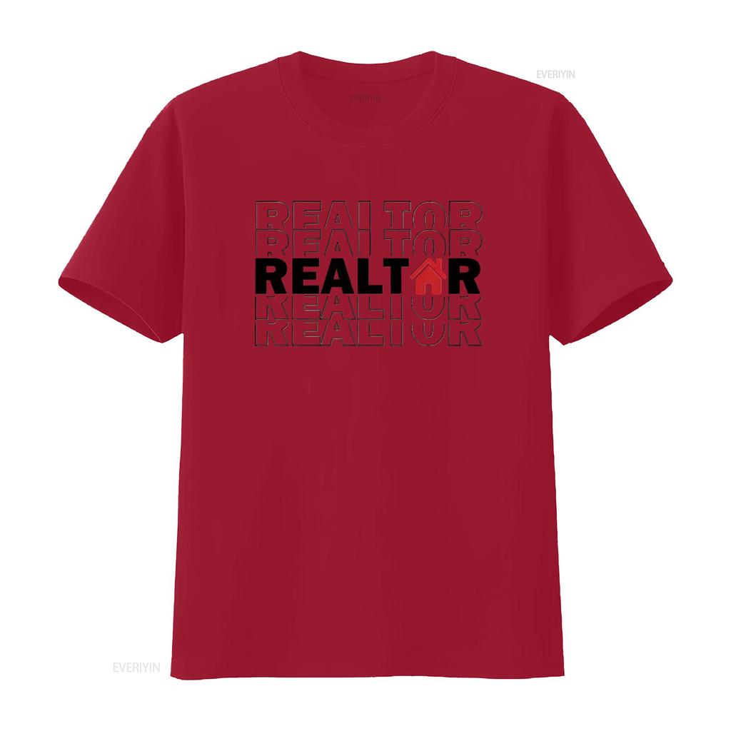 Womens Realtor SweaT T Shirt Real Estate Life Agent Investor New White Medium vintage Washed Versatile fashion designer clothes