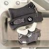 Black And White Cotton Doll Clothes Set 10/20cm Doll Replacement Clothes  For Doll Replacement