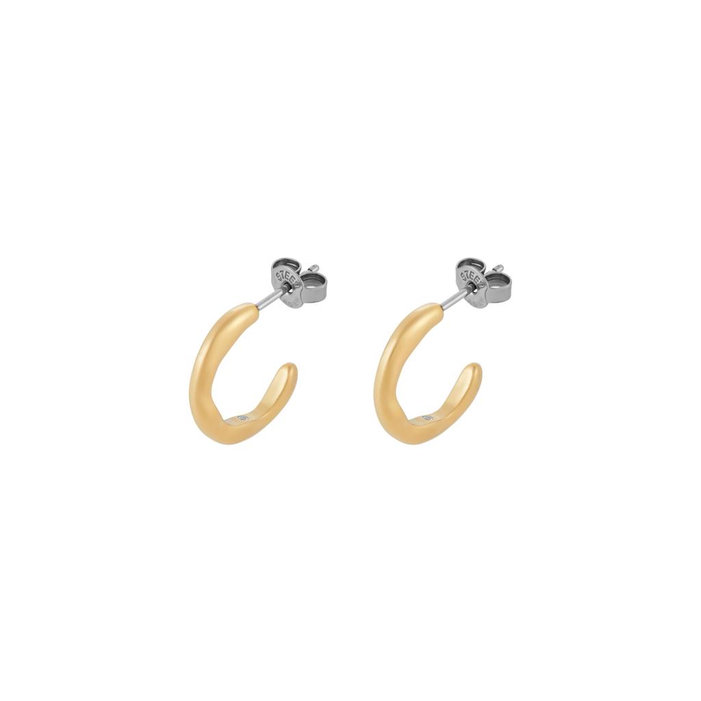 Skagen Women's MODERNE STAK Gold-Tone Stainless Steel Hoop Earrings, SKJ1868710