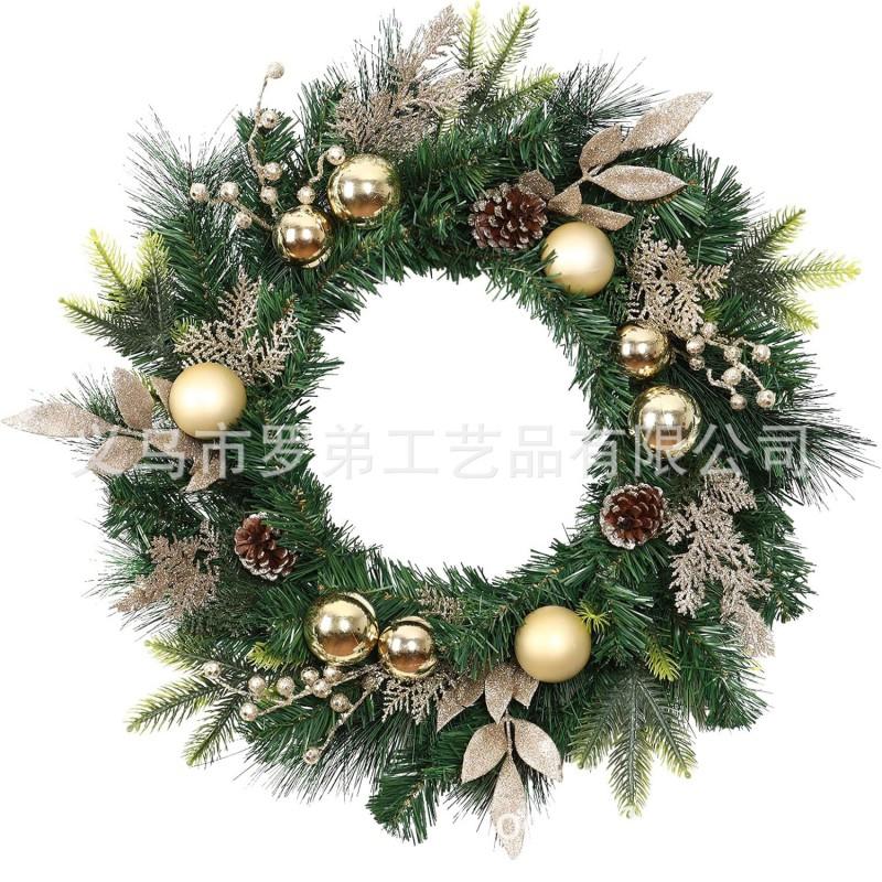 Christmas Wreath Door Hanging Decor Home Mall Window Party Festive Simulation Ornament