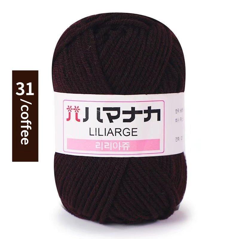 4Pcs Diy Baby Milk Sweet Soft Cotton Knitting Wool Yarn Thick Fiber Velvet Yarn Hand Knitting Wool Crochet Yarn For Diy Sweater