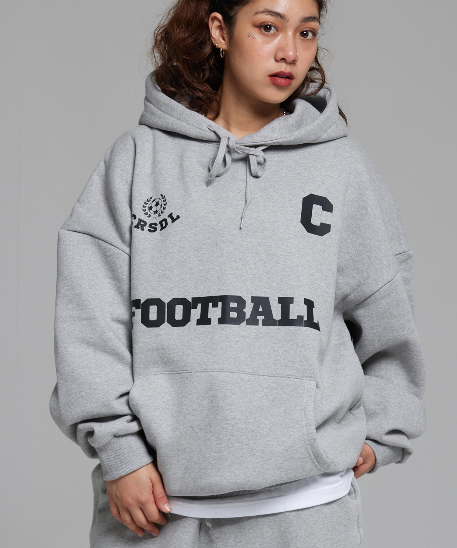 Cream Soda Lab C Logo Football Club Hoodie Grey M