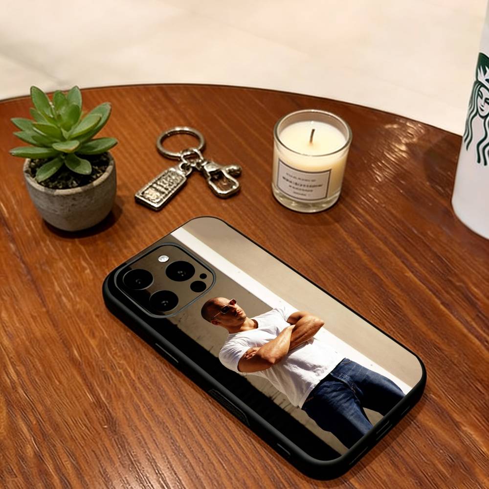 Vin Diesel Phone Case  Soft  Silicone black For IPhone 17 16 15 14 13 12 11 X XR Plus Pro Max Plus