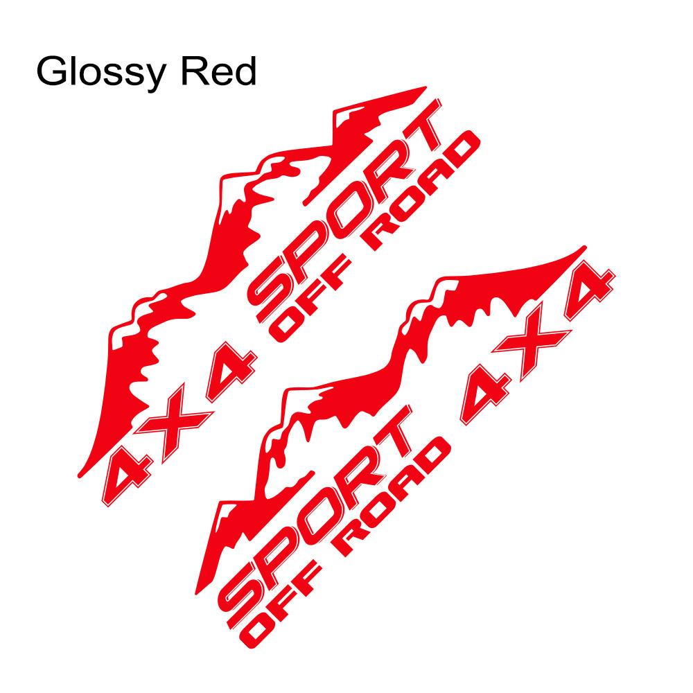 Various Sizes Universal Pickup Car Side Stickers 4x4 Sport Off Road Mountain Styling Vinyl Decor Decal Auto Tuning Accessories