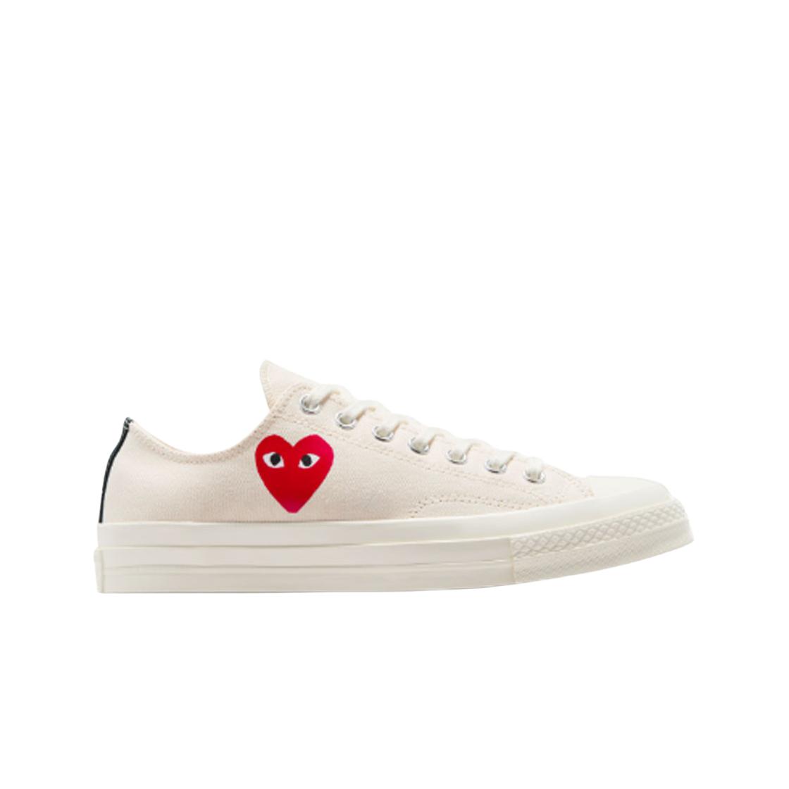 

Converse X Play Comme Des Garcons Single Heart Chuck 70 Ox Milk 285