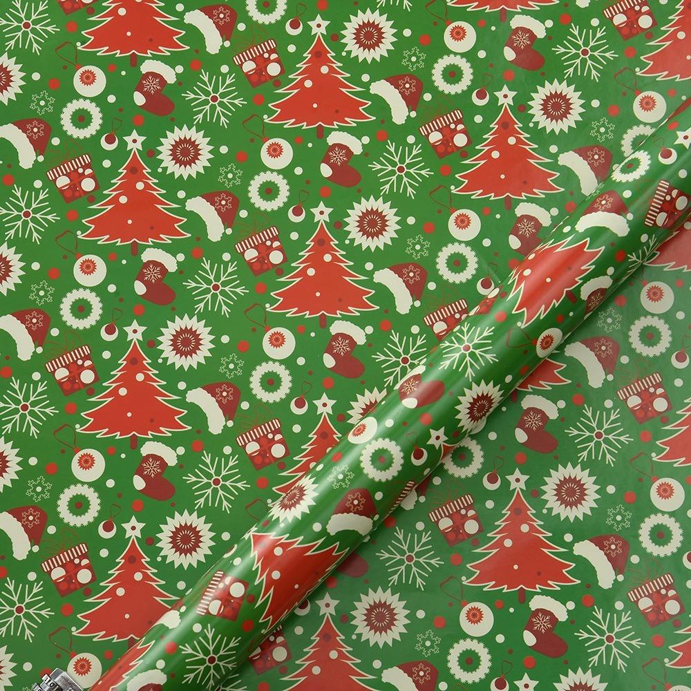Popular 50x70cm Packaging Paper Colorful Snowman/Santa Claus Christmas Gift Packaging Craft DIY Wrapping Paper Sheets Roll Gift