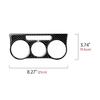 Car Center Console Climate Adjust Panel. Carbon Fiber Interior Sticker. For Fiat Abarth Grande Punto 199 (2005-2010) Accessories