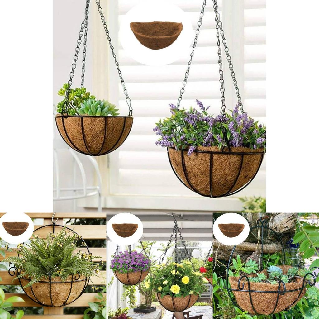 Hangende Kokosvezel Plantenbak Met Ademend Ontwerp Voor Balkon Tuiniers En Woondecoratie