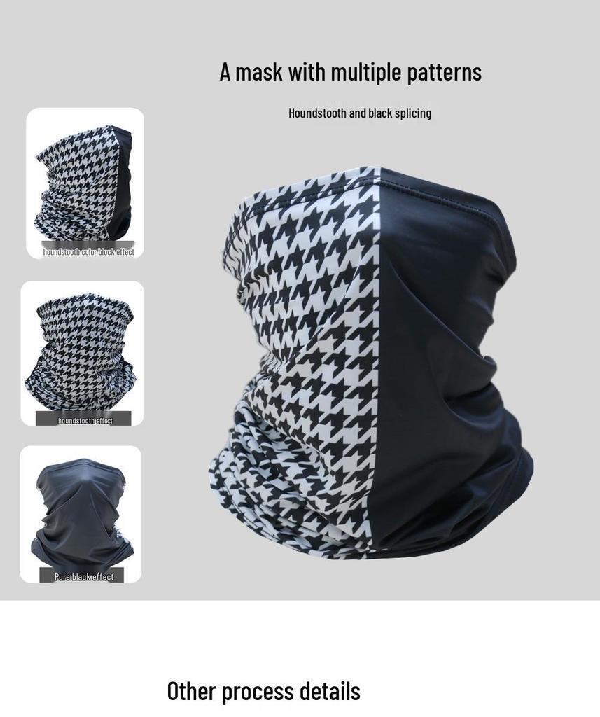 Giant Panda Ice Silk Sun Protection Face Mask - Quick-Drying Neck Gaiter for Men & Women