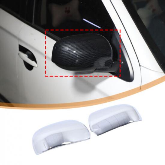 Exterior Side Rear Mirror Cover Caps Trim For Mitsubishi Outlander 2013-
