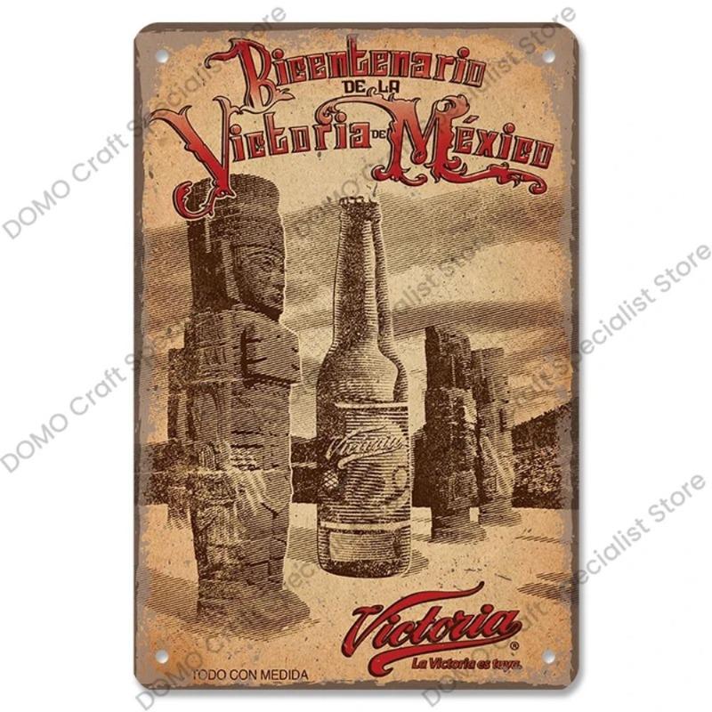 Vintage Beer Metal Sign, New Year Pub Decor Plaque