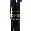 Great MONTBLANC Fountain Pen Meisterstuck Mozart White Star Black Gold 14K Mens Used