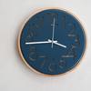 Interform wall clock Nocca Navy white wood sweep movement diameter 30cm CL-4341NV