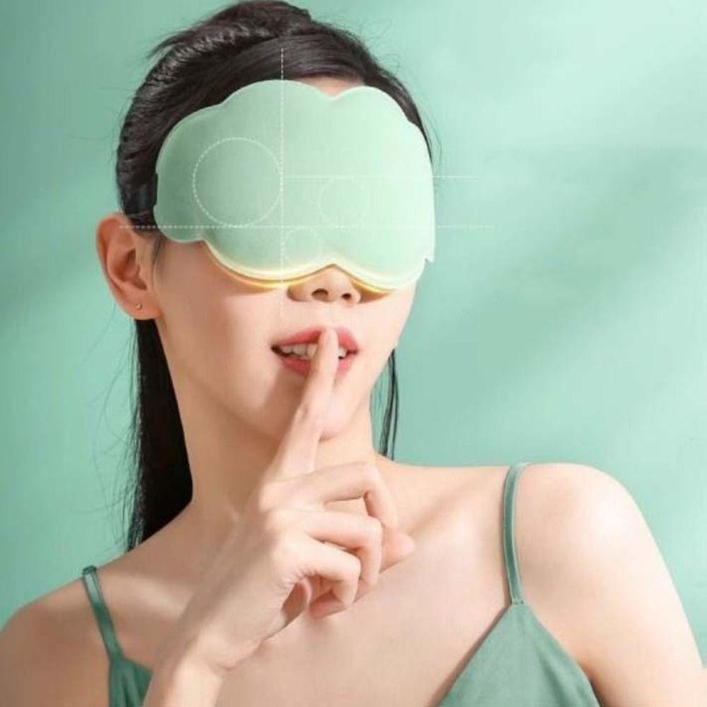 Light Isolation Blackout Eye Mask Ice Silk Shading Sleeping Mask Cloud 3D Eye Mask  Noon Break