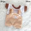15Cm/20Cm For Doll Clothes Fashion T-Shirt Pants Doll Overalls Suit Casual Wears Jeans Overalls For 1/12 Dolls Accessories