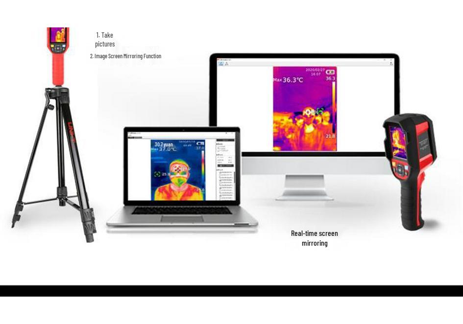 UNI-T i120S Thermal Imager: HD Infrared Camera for Floor Heating Leak Detection & Temperature Screening