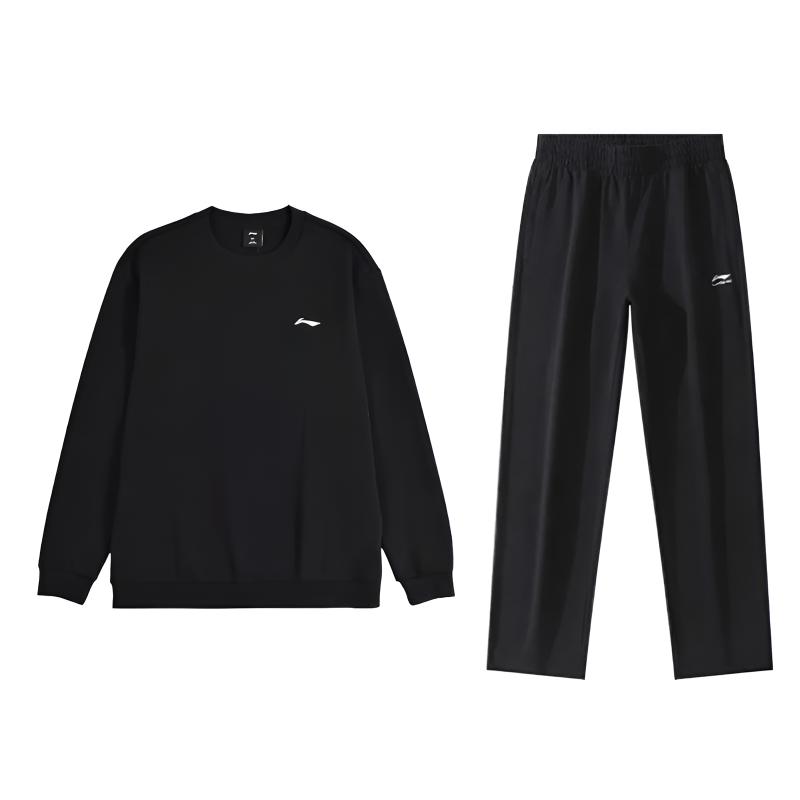 Li Ning Casual Sportswear Unisex Black+Black AWDAC56-2+AKLUC53-1 L